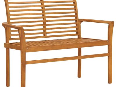vidaXL aiapink, 112 cm, toekas tiikpuu