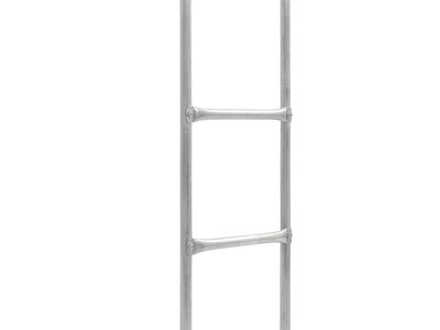 vidaXL 2-astmega batuudiredel, teras, hõbedane 102,6 cm