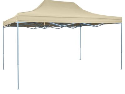 vidaXL kokkupandav pop-up telk, 3 x 4,5 m, kreemjas