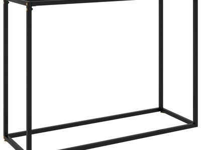 vidaXL konsoollaud, must, 100 x 35 x 75 cm, karastatud klaas