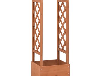 vidaXL võrega taimekast kaarega 49 x 39 x 117 cm, nulupuit