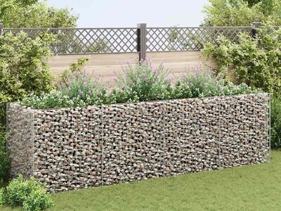 vidaXL gabioon-taimelava, teras 360 x 90 x 100 cm