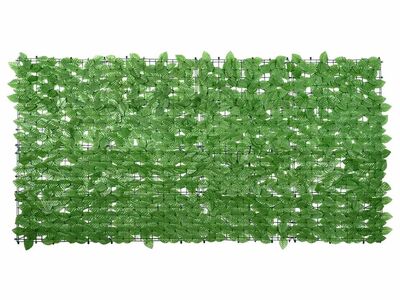 vidaXL rõdupiirde kate, rohelised lehed, 200 x 100 cm