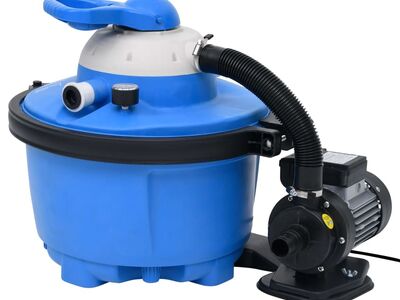 vidaXL liiva filterpump, sinine ja must, 385 x 620 x 432 mm 200 W 25 l