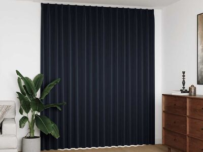 vidaXL pimendav kardin konksudega, antratsiit, 290 x 245 cm