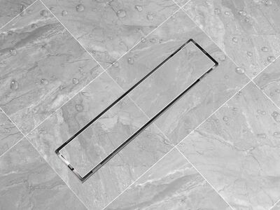 vidaXLi lineaarne duši äravoolusüsteem 530 x 140 mm roostevaba teras