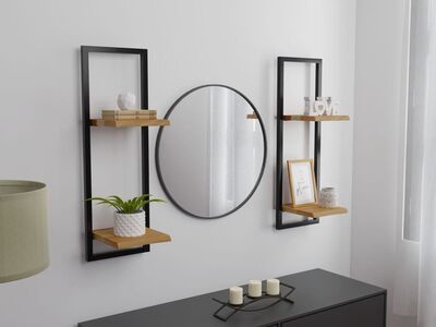 vidaXL seinariiulid 2 tk, 25x25x75 cm, toekas akaatsiapuit