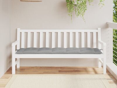 vidaXL aiapingi istmepadi, hall, 180 x 50 x 7 cm, oxford-kangas