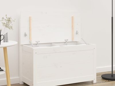vidaXL pink, valge, 80 x 41 x 77 cm, männipuit