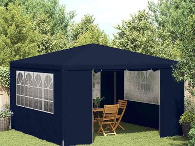 vidaXL professionaalne peotelk külgseintega, 4 x 4 m, sinine 90 g/m²