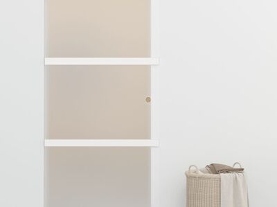 vidaXL lükanduks, pehmed piirajad, ESG-klaas ja alumiinium 90 x 205 cm