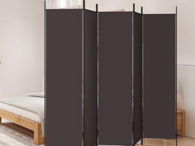 vidaXL 5 paneeliga sirm, pruun, 250x200 cm, kangas