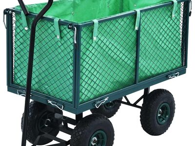 vidaXL aia käsikäru roheline 350 kg