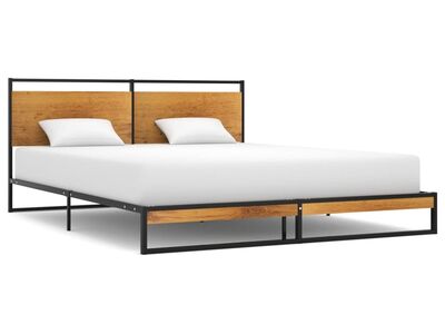 vidaXL voodiraam, metall, 140 x 200 cm