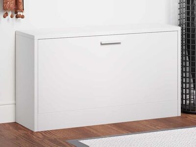 vidaXL jalatsipink valge 80 x 24 x 45 cm