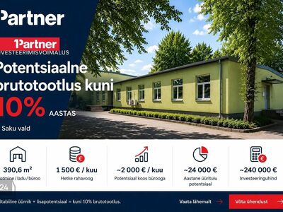 Müüa äripind, mis sobib tootmiseks, laoks ja bürooks