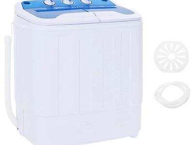 vidaXL kahe kambriga minipesumasin 5,6 kg