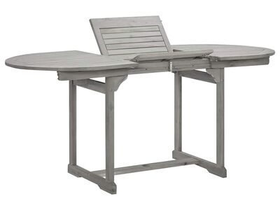 vidaXL aia söögilaud, (120-170) x 80 x 75 cm, akaatsiapuit