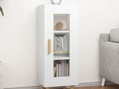 vidaXL puhvetkapp, valge, 34,5 x 34 x 90 cm, tehispuit