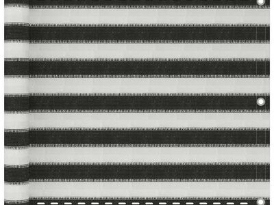 vidaXL rõdusirm HDPE, 75 x 600 cm, antratsiit ja valge