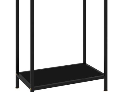vidaXL konsoollaud, must, 60 x 35 x 75 cm, karastatud klaas