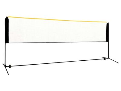vidaXL reguleeritav sulgpallivõrk, 400x103x94-158 cm, metall