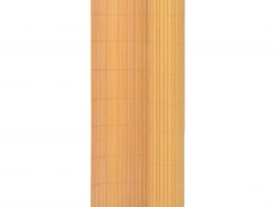 vidaXL kahepoolne piirdeaed 110 x 500 cm, kollane