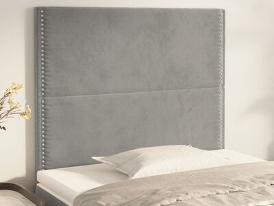 vidaXL peatsiplaat, helehall, 100 x 5 x 118/128 cm, samet