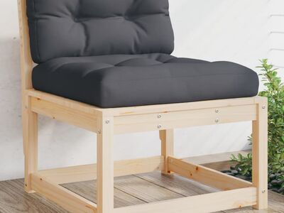 vidaXL aiadiivan patjadega, männipuit