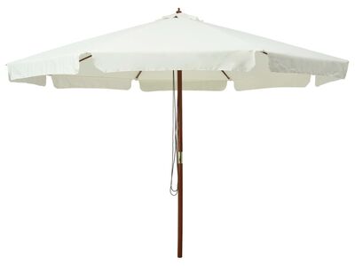vidaXL päikesevari puidust postiga, 330 cm, liivavalge
