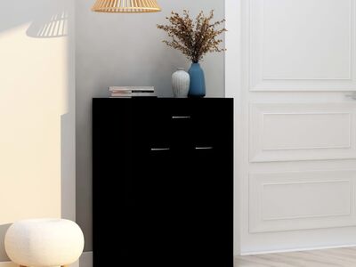 vidaXL kingakapp, must, 60 x 35 x 84 cm tehispuit