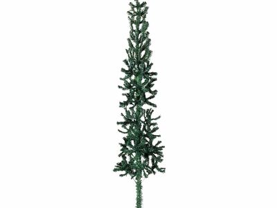 vidaXL kitsas poolik kunstkuusk alusega, roheline, 120 cm