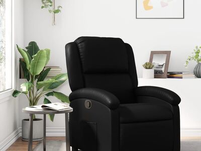 vidaXL tugitool must kunstnahast