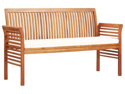 vidaXL 3-kohaline aiapink padjaga 150 cm, akaatsiapuit