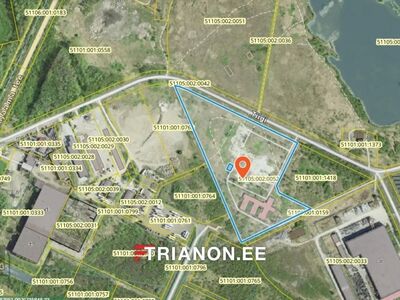 Müüa tootmis- ja laokompleks Narvas, krunt – 44 018 m², sihtotstarve - 100% ärimaa, hoone – 
