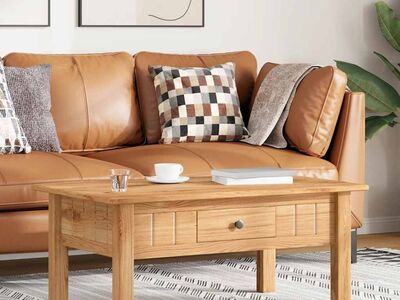 vidaXL kohvilaud, 100 x 60 x 43,5 cm, männipuit, Panama sari