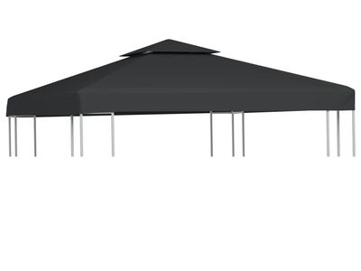vidaXL varikatuse asenduskate 310 g / m², tumehall, 3 x 3 m