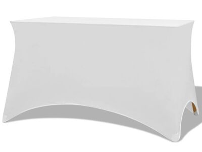 vidaXLi venivad lauakatted 2 tk 183 x 76 x 74 cm valge