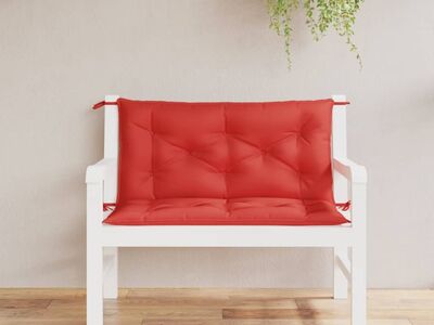 vidaXL aiapingi istmepadjad 2 tk, punane, 100x50x7 cm, oxford-kangas