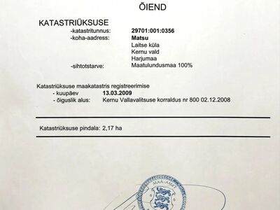 Maatulundusmaa 100%