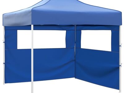 vidaXL kokkupandav telk 2 seinaga, 3 x 3 m, sinine