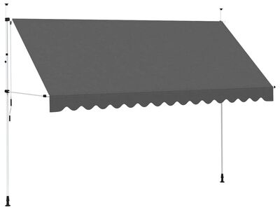 vidaXL kokkupandav varikatus, 400 cm, antratsiit