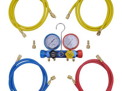 vidaXL 4-suunaline Manifold näidikukomplekt