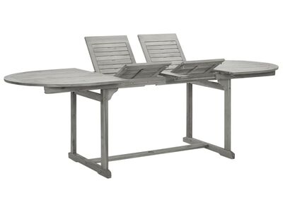 vidaXL aia söögilaud (160-240) x 100 x 75 cm, akaatsiapuit