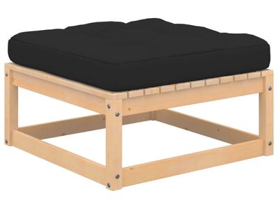 vidaXL aia jalapink padjaga, toekas männipuit