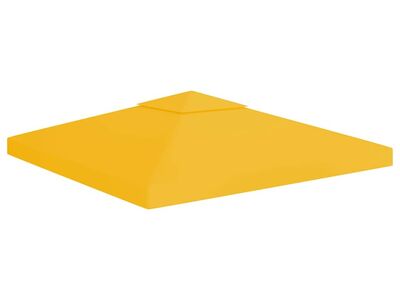 vidaXL kahekordne varjualuse katus 310 g/m² 3 x 3 m, kollane