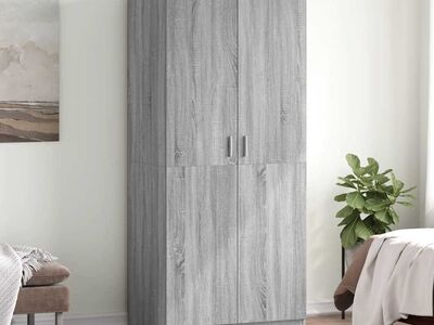 vidaXL riidekapp, hall Sonoma tamm, 80 x 52 x 180 cm, tehispuit