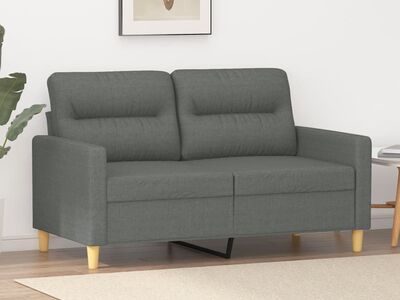 vidaXL 2-kohaline diivan tumehalli, 120 cm, kangas