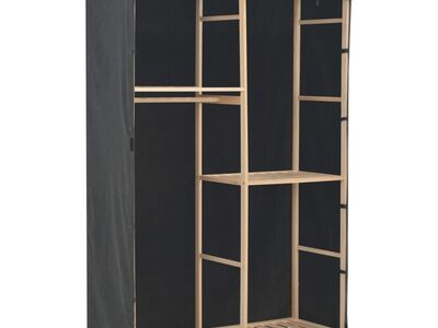 vidaXL 3 tasandiga garderoob, hall, 110 x 40 x 170 cm, kangas