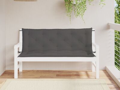 vidaXL aiapingi istmepadjad 2tk, antratsiit, 150x50x7cm, oxford-kangas